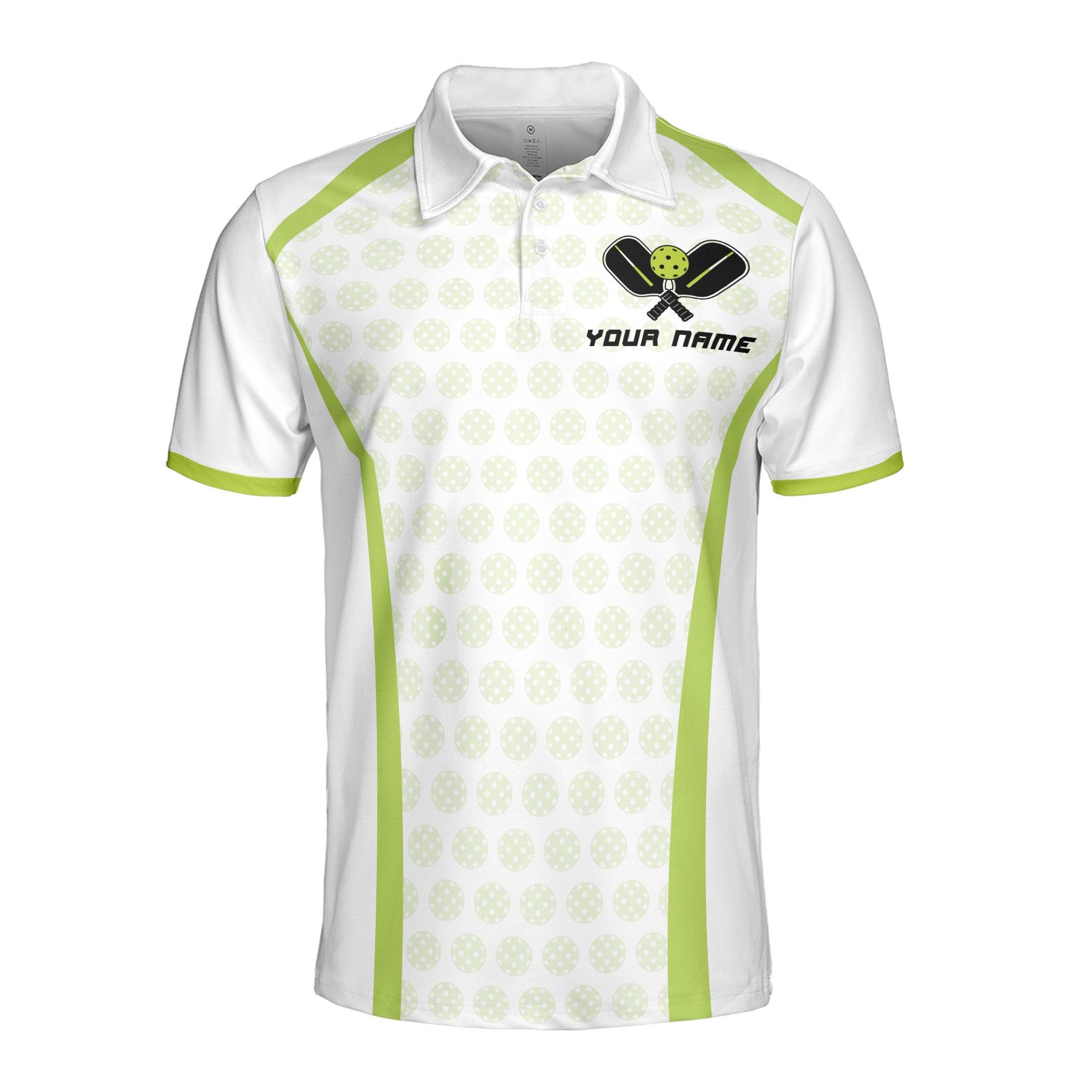 Alternative view of Personalized Pickleball Team Men's Polo Shirt, Personalized Name, Men's Activewear