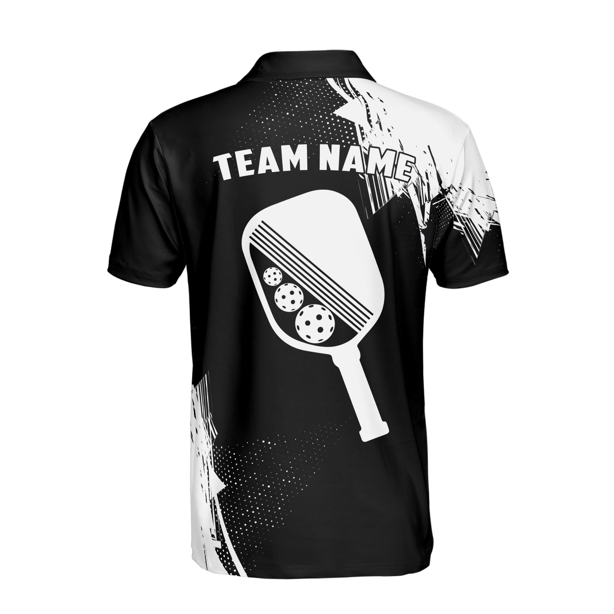 Personalized Pickleball Team Name Men's Polo Shirt - Image 3