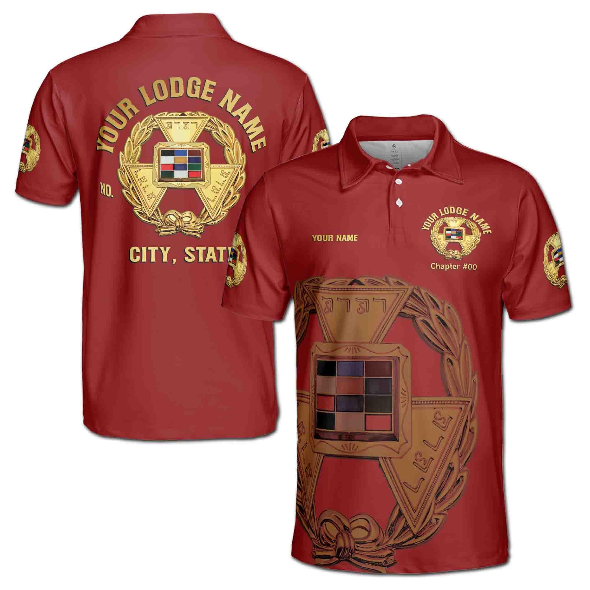 Personalized Royal Arch Past Grand High Priest York Rite Men’s Polo Shirt