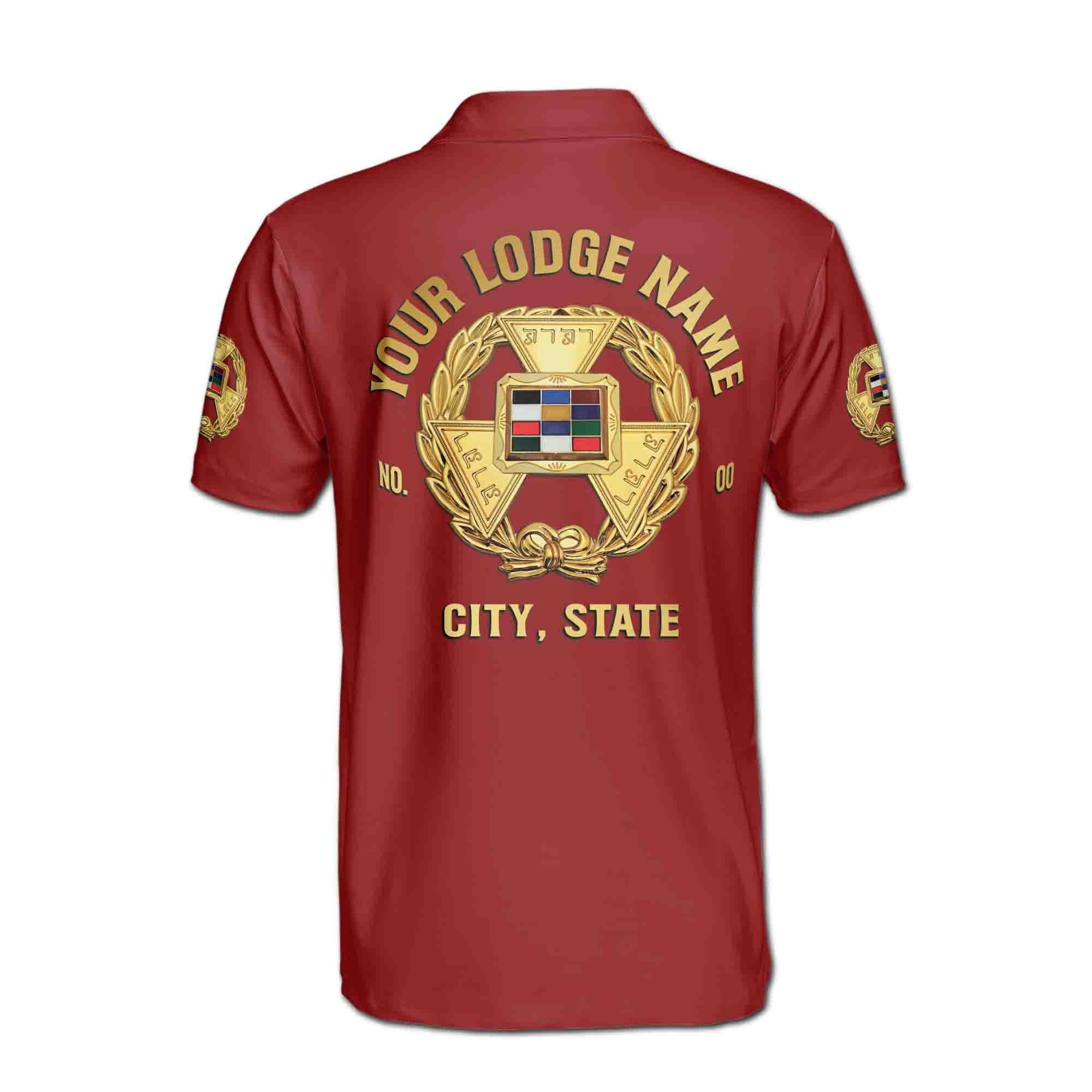 Personalized Royal Arch Past Grand High Priest York Rite Men's Polo Shirt - Image 3