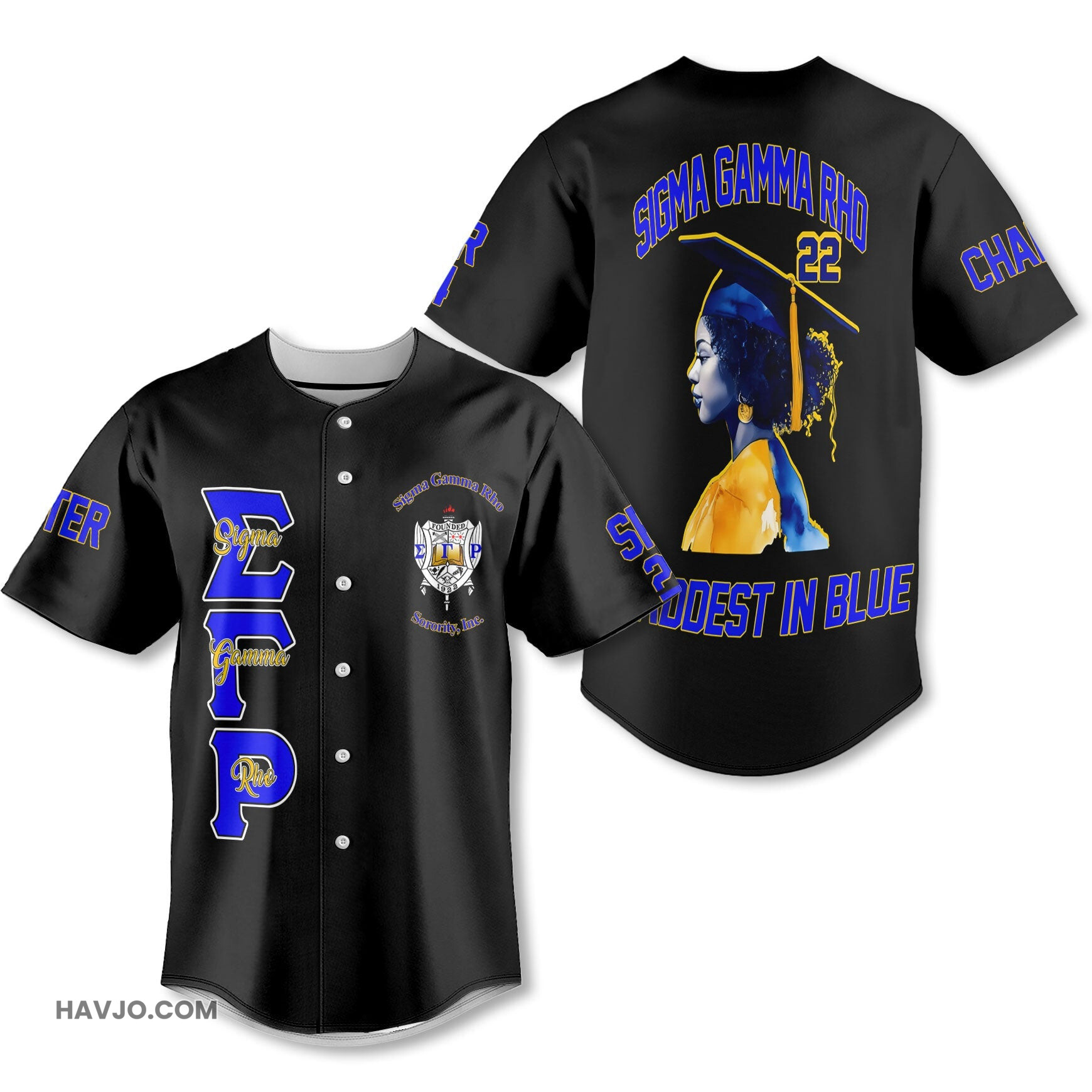 Personalized Sigma Gamma Rho Black Africa SGRHO Educated Women Style Baseball Jersey