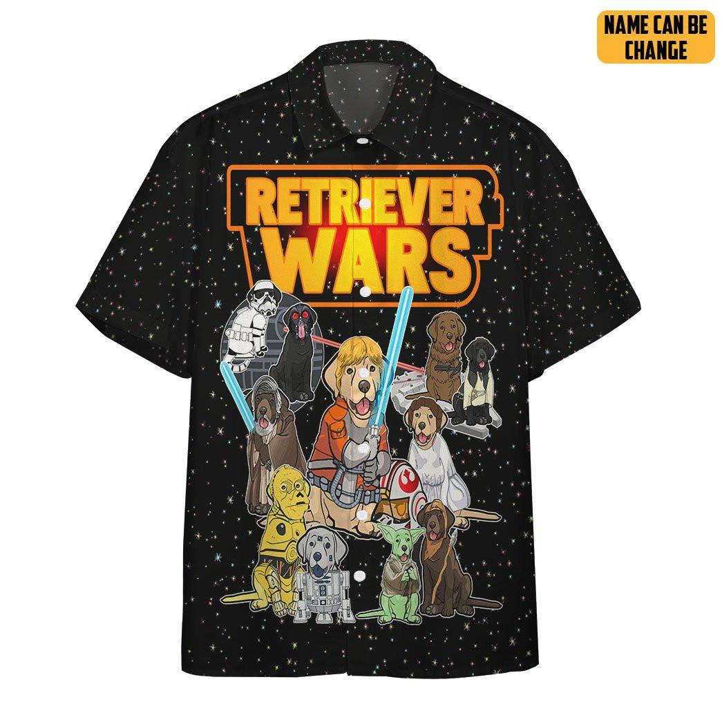 Personalized Star Wars Retriver Wars Hawaiian Shirt Tropical Aloha Button Up