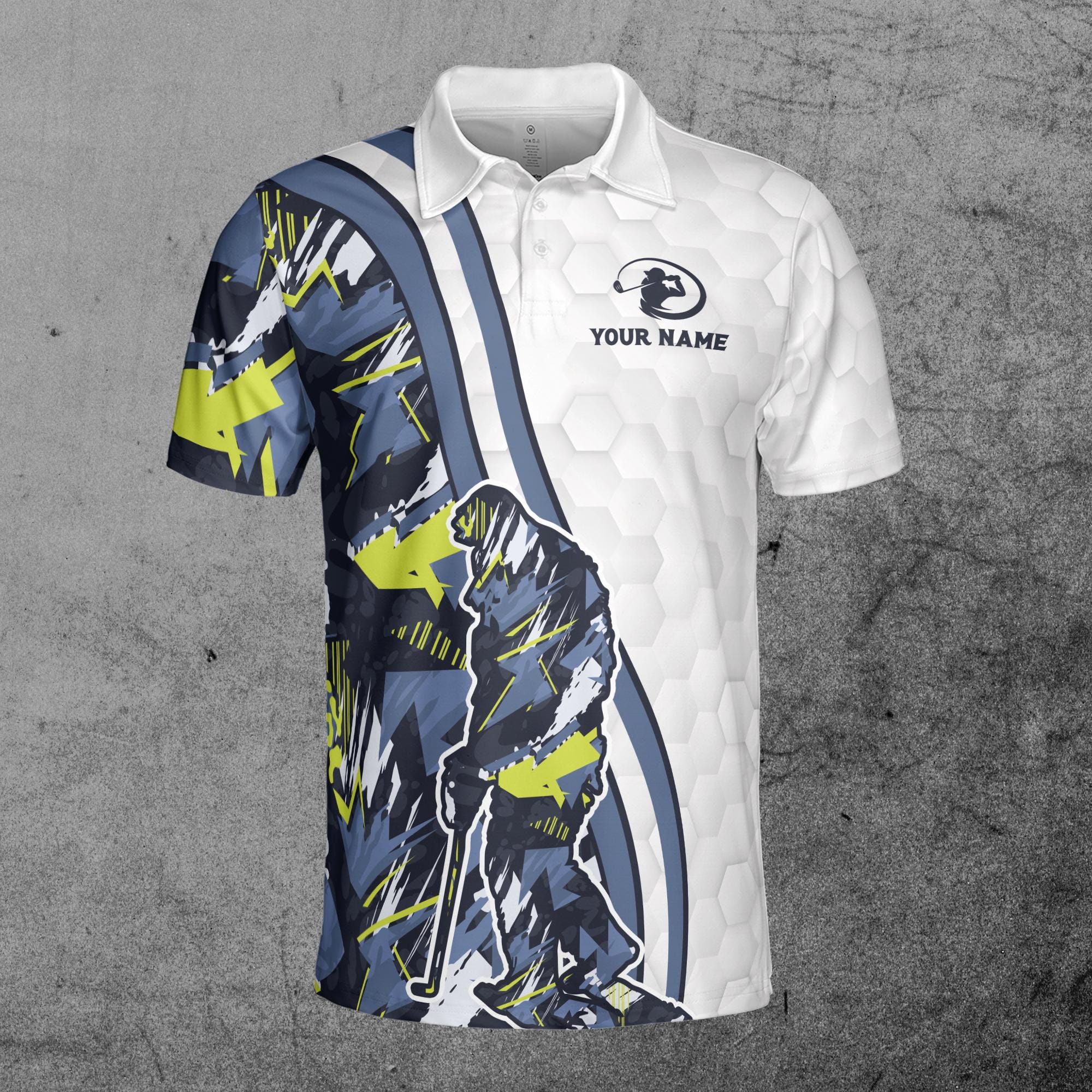 Alternative view of Personalized Talk Birdie To Me Bigfoot Golf Polo Shirt