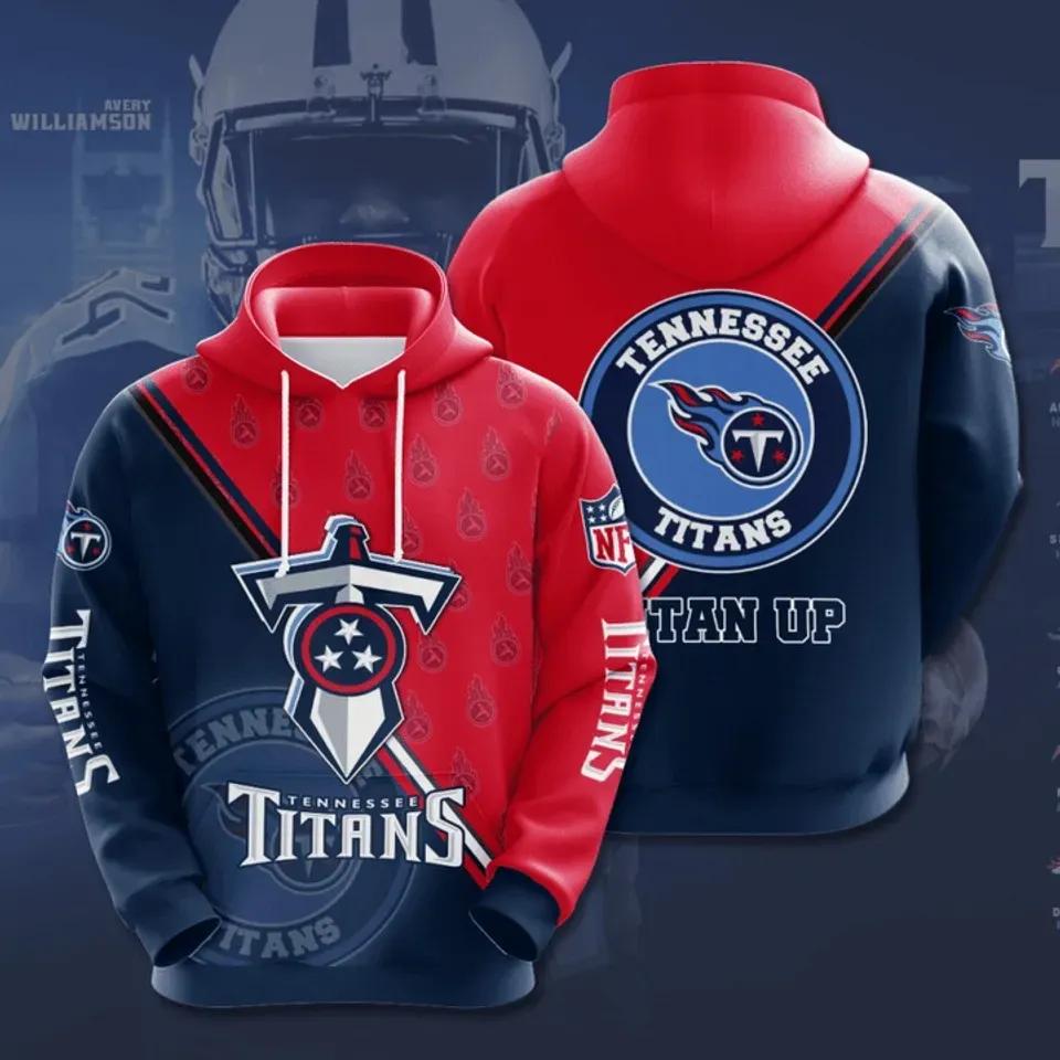 Personalized Tennessee Titans Football Team NFL 3D All Over Print Hoodie