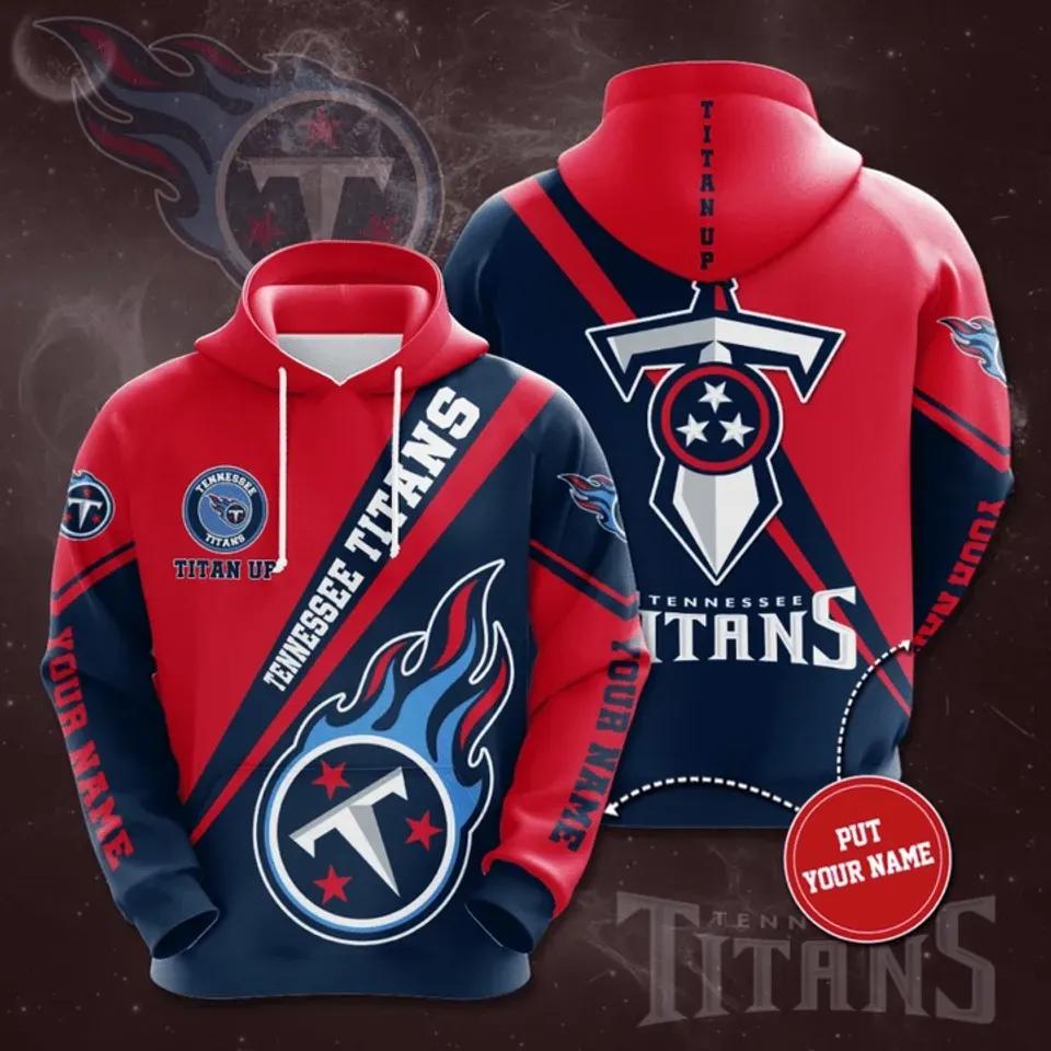 Personalized Tennessee Titans Titan NFL 3D All Over Print Hoodie