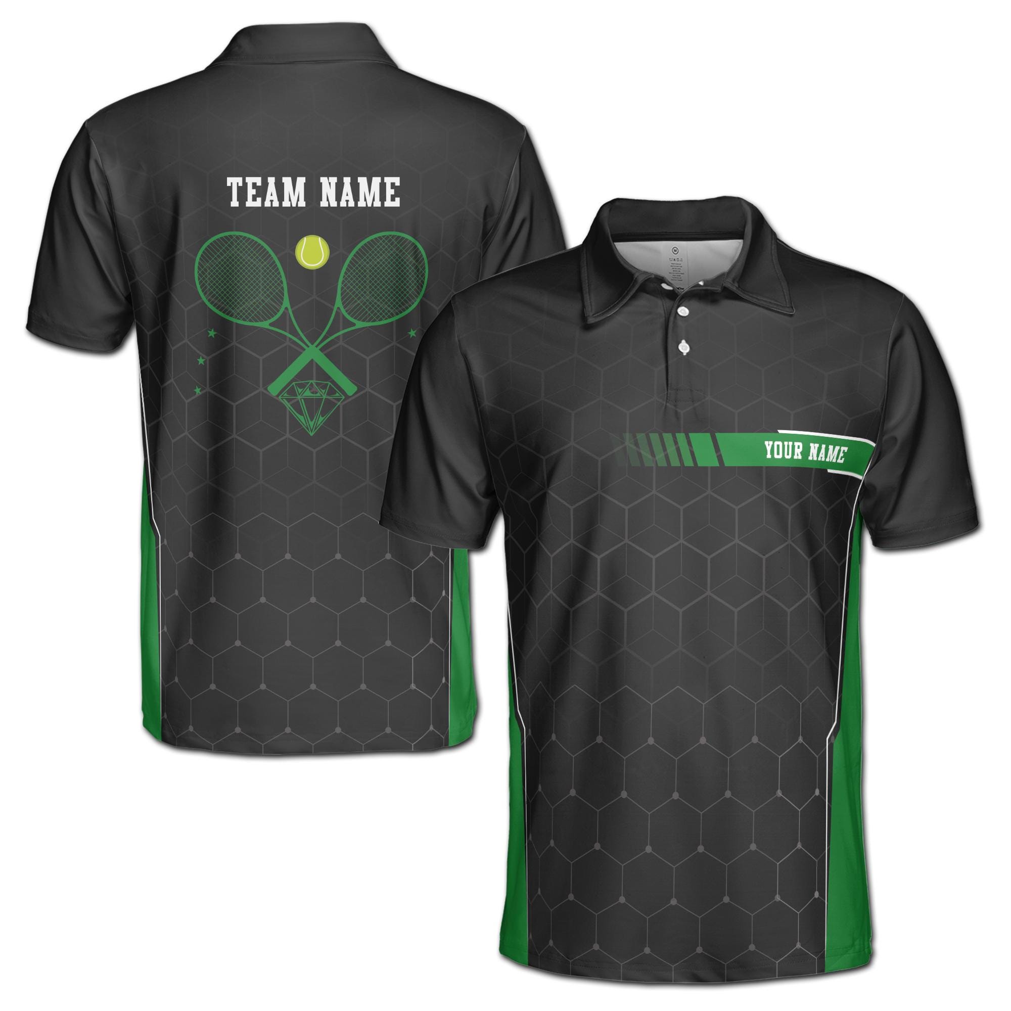 Personalized Tennis Team Uniform Tennis Player Men's Polo Shirt