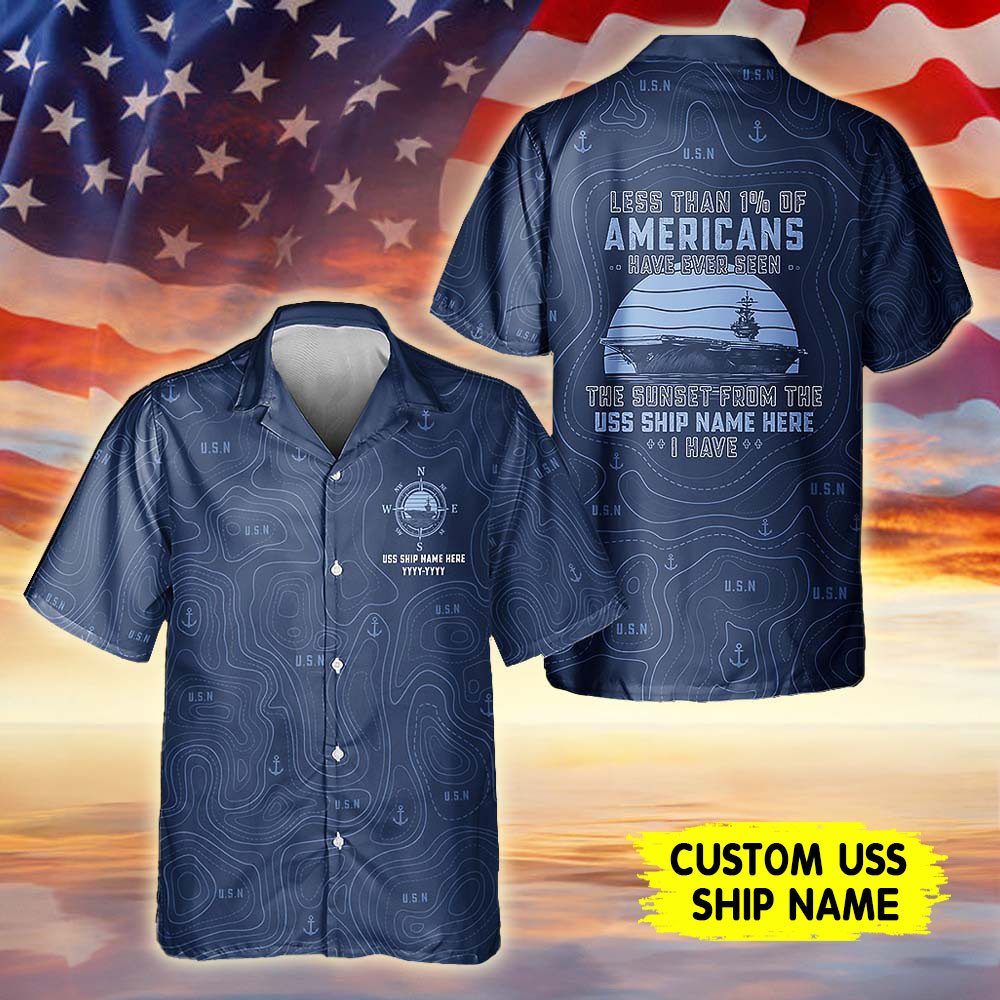 Personalized US Navy 250th Anniversaries Submarines Hawaiian Shirt Navy Family Gifts
