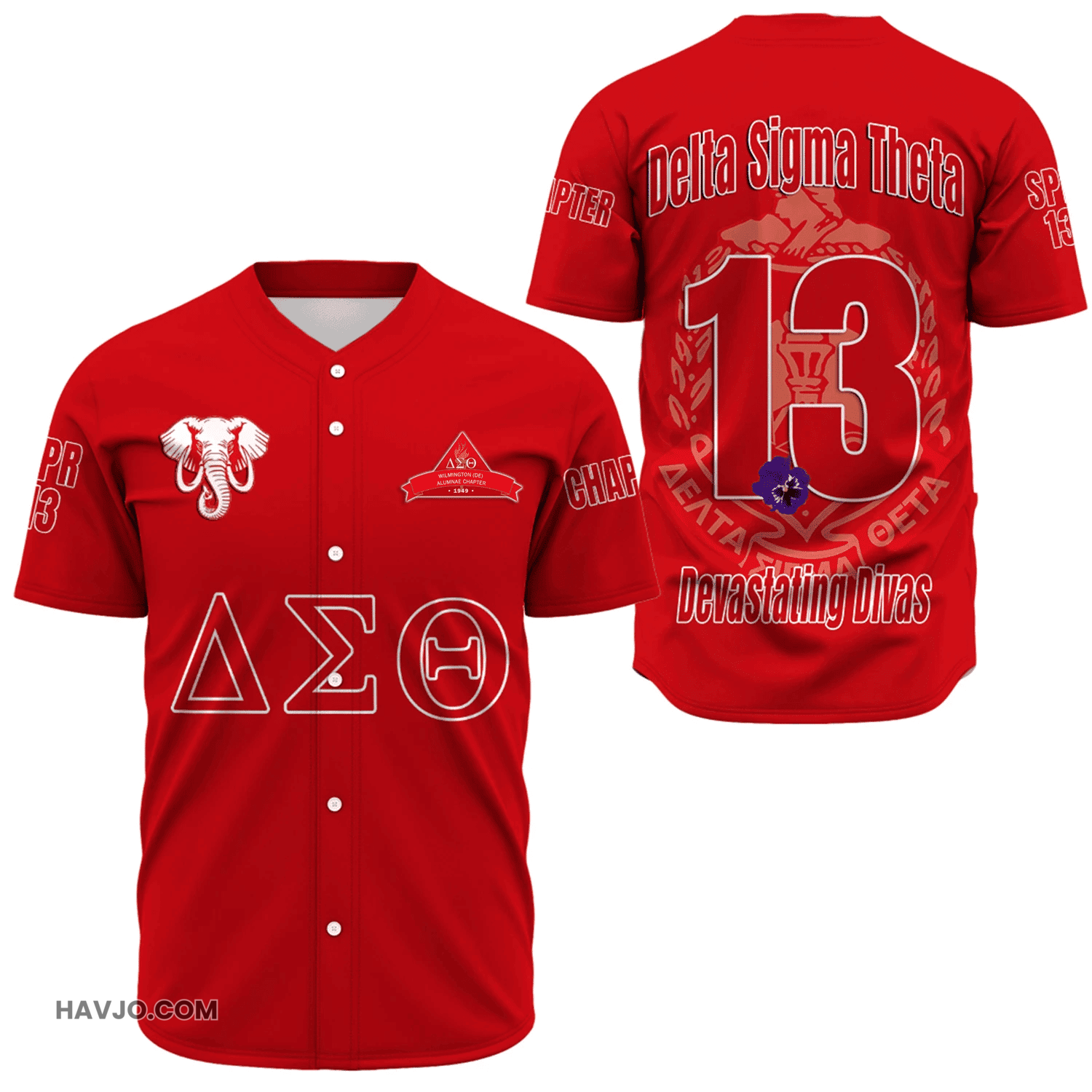 Personalized Wilmington Nc Alumnae Chapters Baseball Jersey