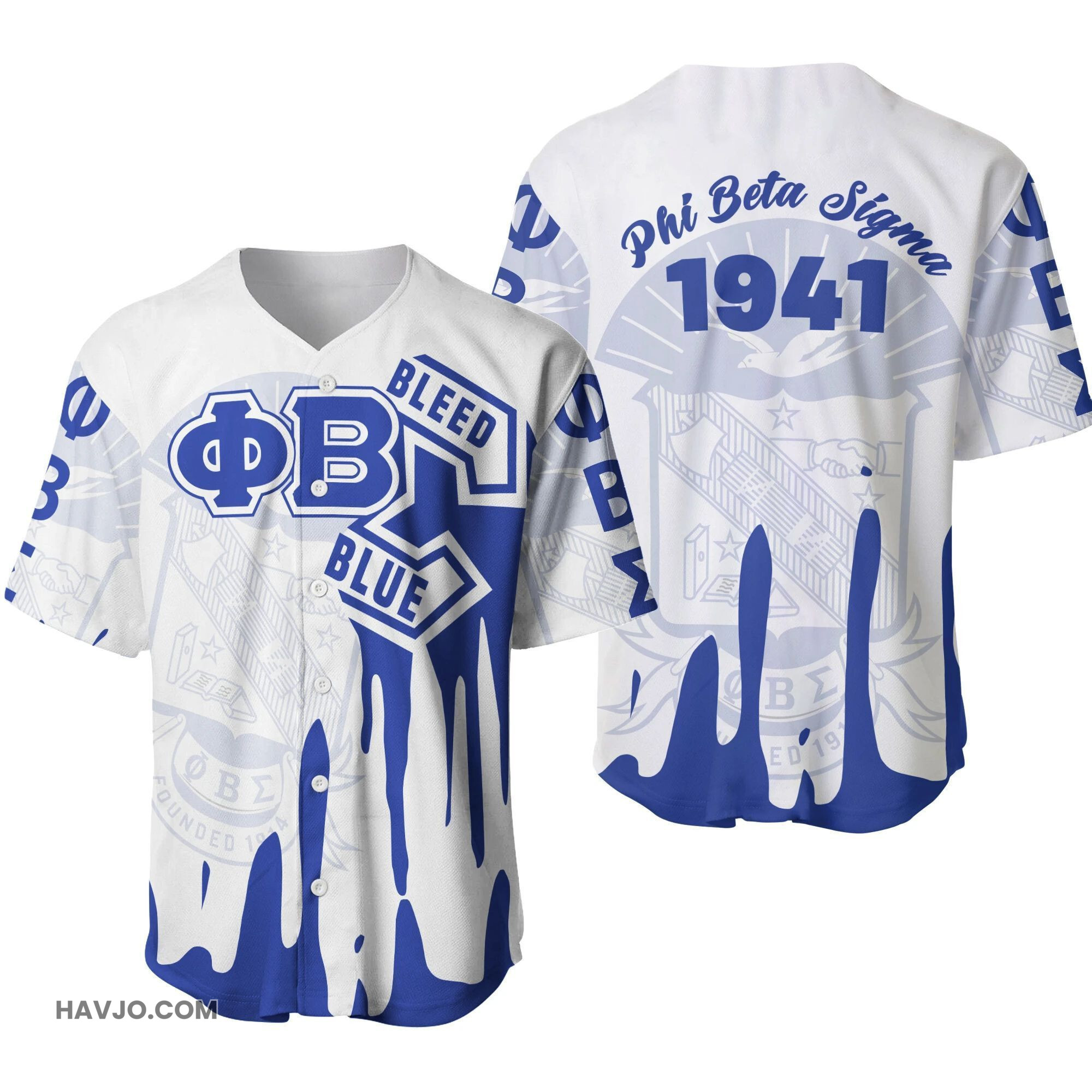 Phi Beta Sigma Simple Style Baseball Jersey