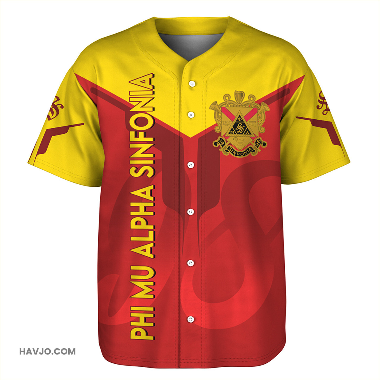 Phi Mu Alpha Sinfonia Arrow Style Baseball Jersey