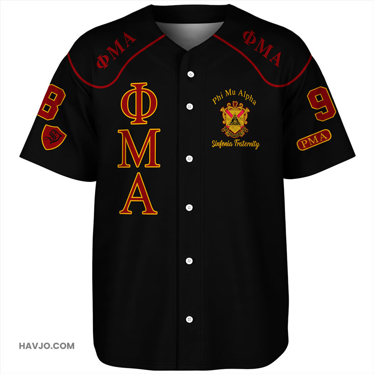 Phi Mu Alpha Sinfonia Custom Chapter Baseball Jersey