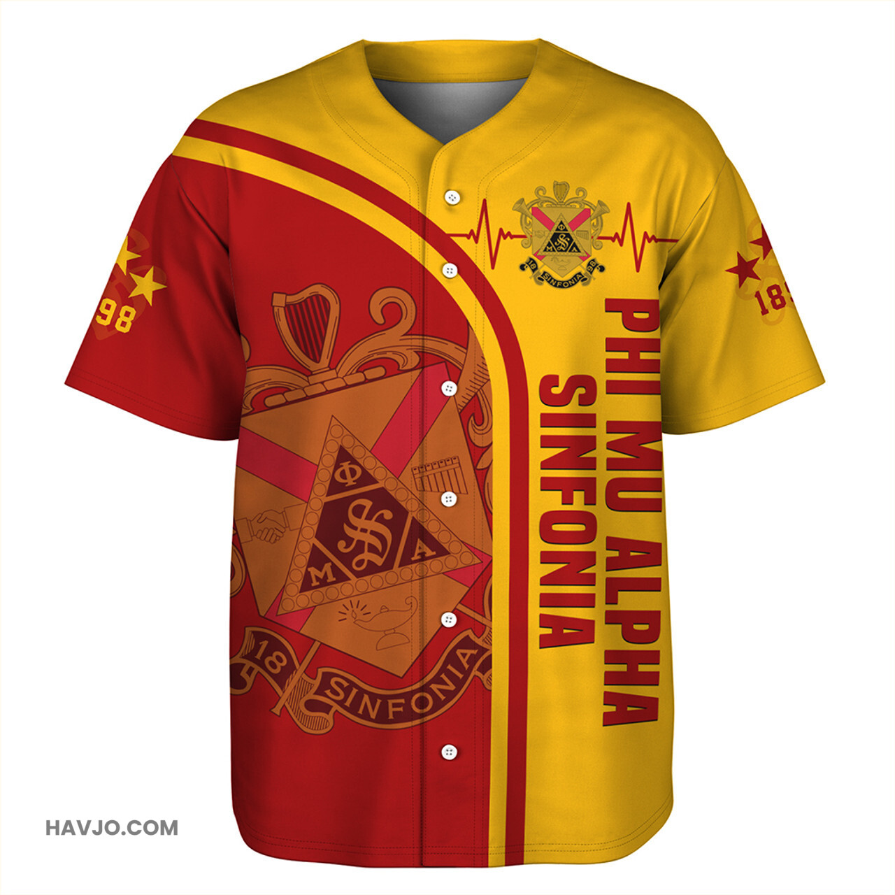 Phi Mu Alpha Sinfonia Custom In My Heart Baseball Jersey