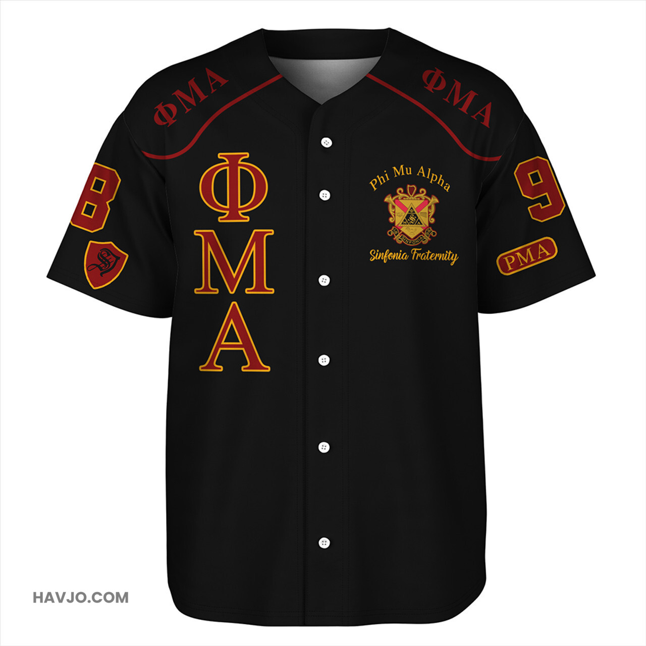 Phi Mu Alpha Sinfonia Fraternity Baseball Jersey