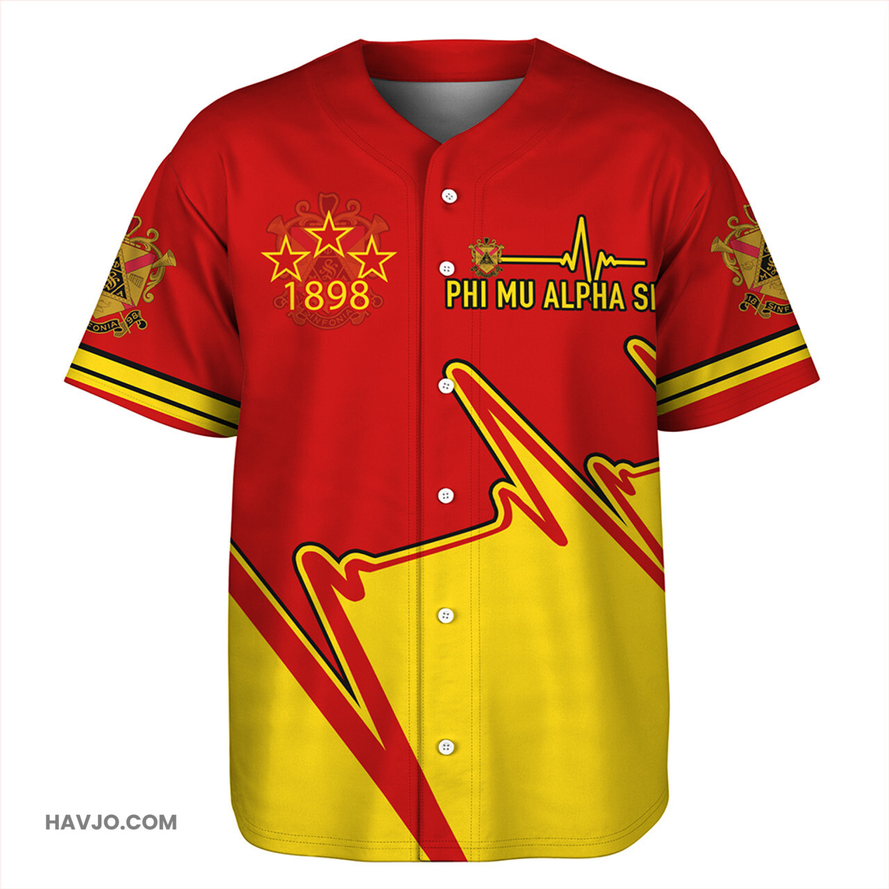 Phi Mu Alpha Sinfonia Heartbeat Baseball Jersey