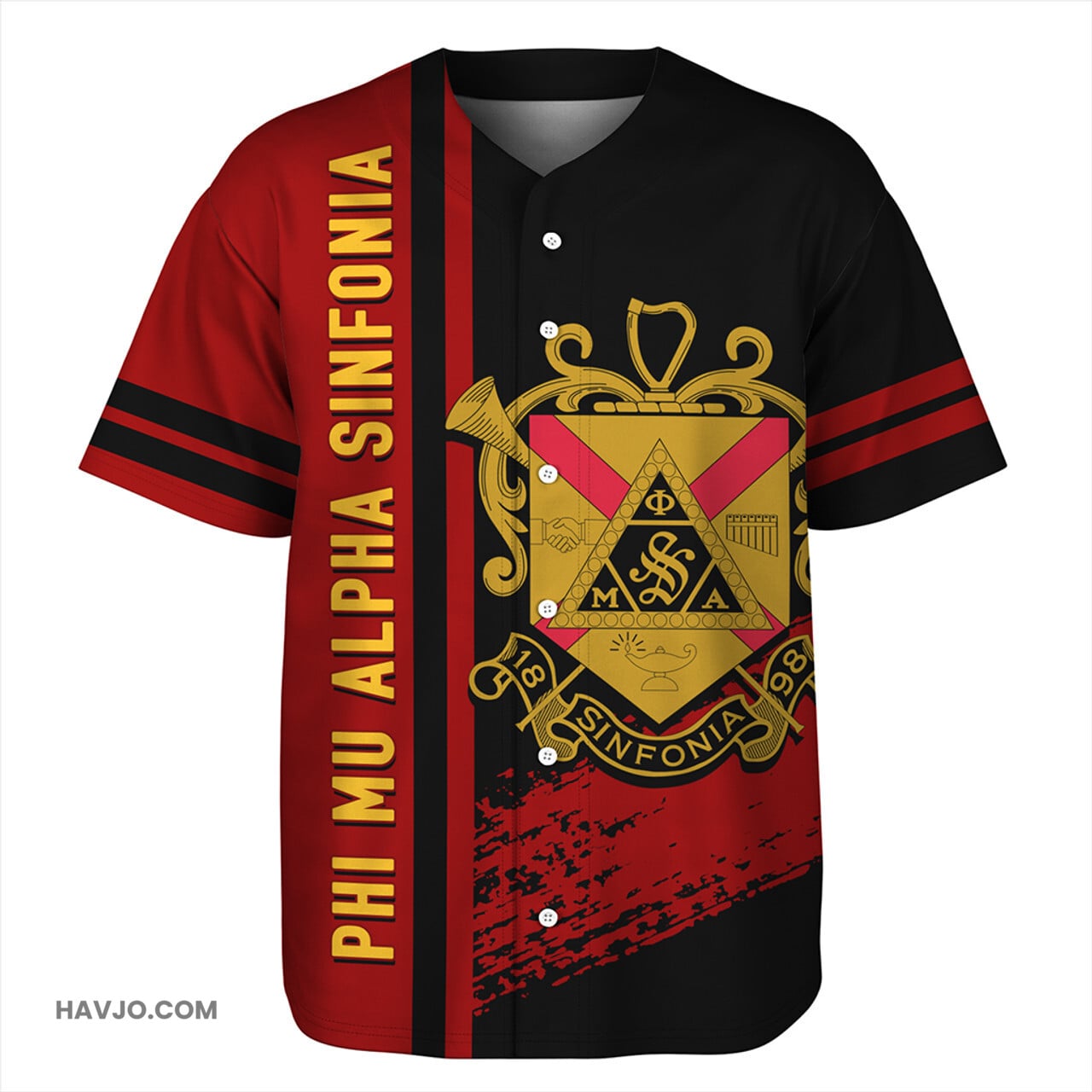 Phi Mu Alpha Sinfonia Quater Style Baseball Jersey
