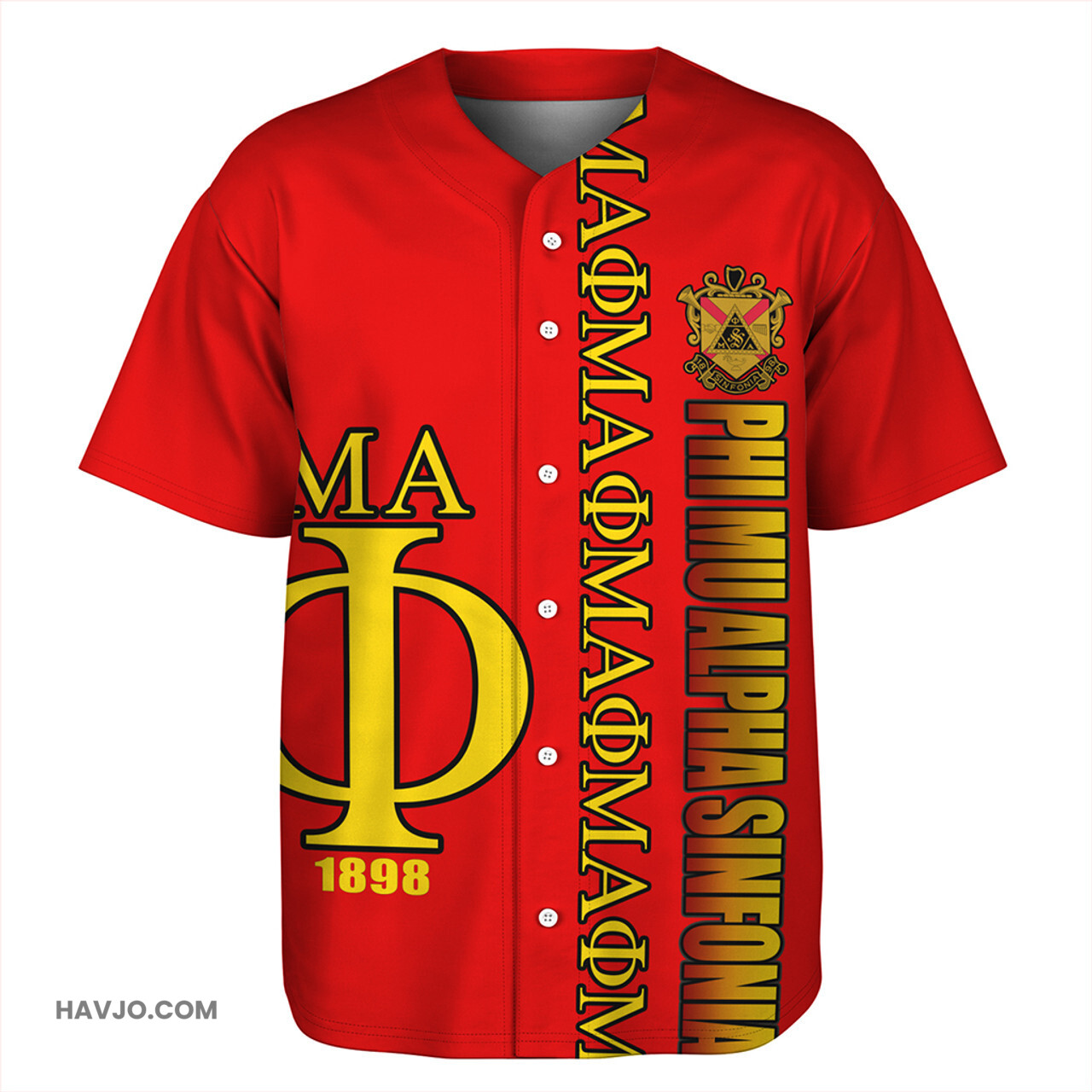 Phi Mu Alpha Sinfonia Red Phi Mu Alpha Sinfonia Baseball Jersey