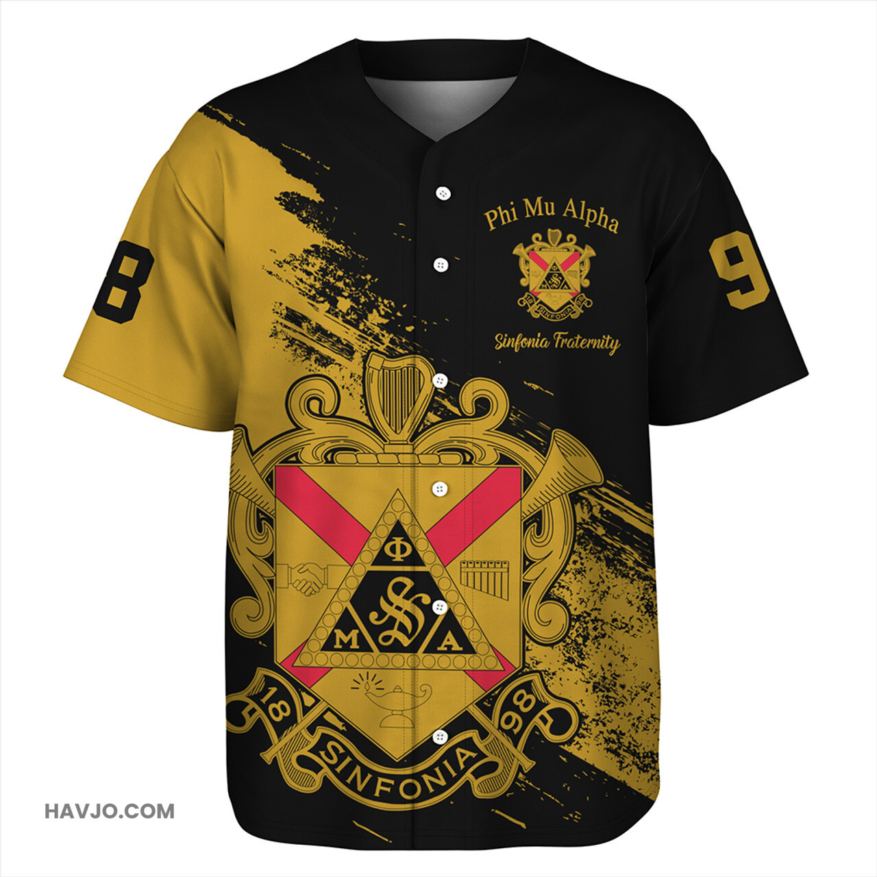 Phi Mu Alpha Sinfonia Special Style Baseball Jersey