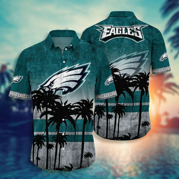 Philadelphia Eagles 3d Hawaiian Shirt Tropical Aloha Button Up