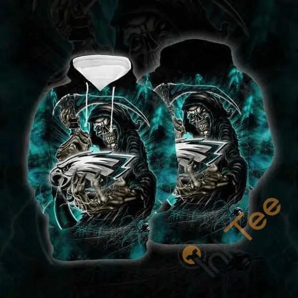 Philadelphia Eagles Life Reaper NFL 3D All Over Print Hoodie