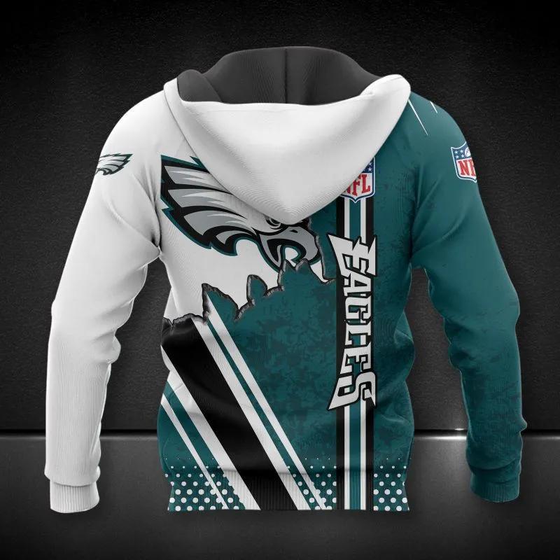 Alternative view of Philadelphia Eagles NFL3D All Over Print Hoodie