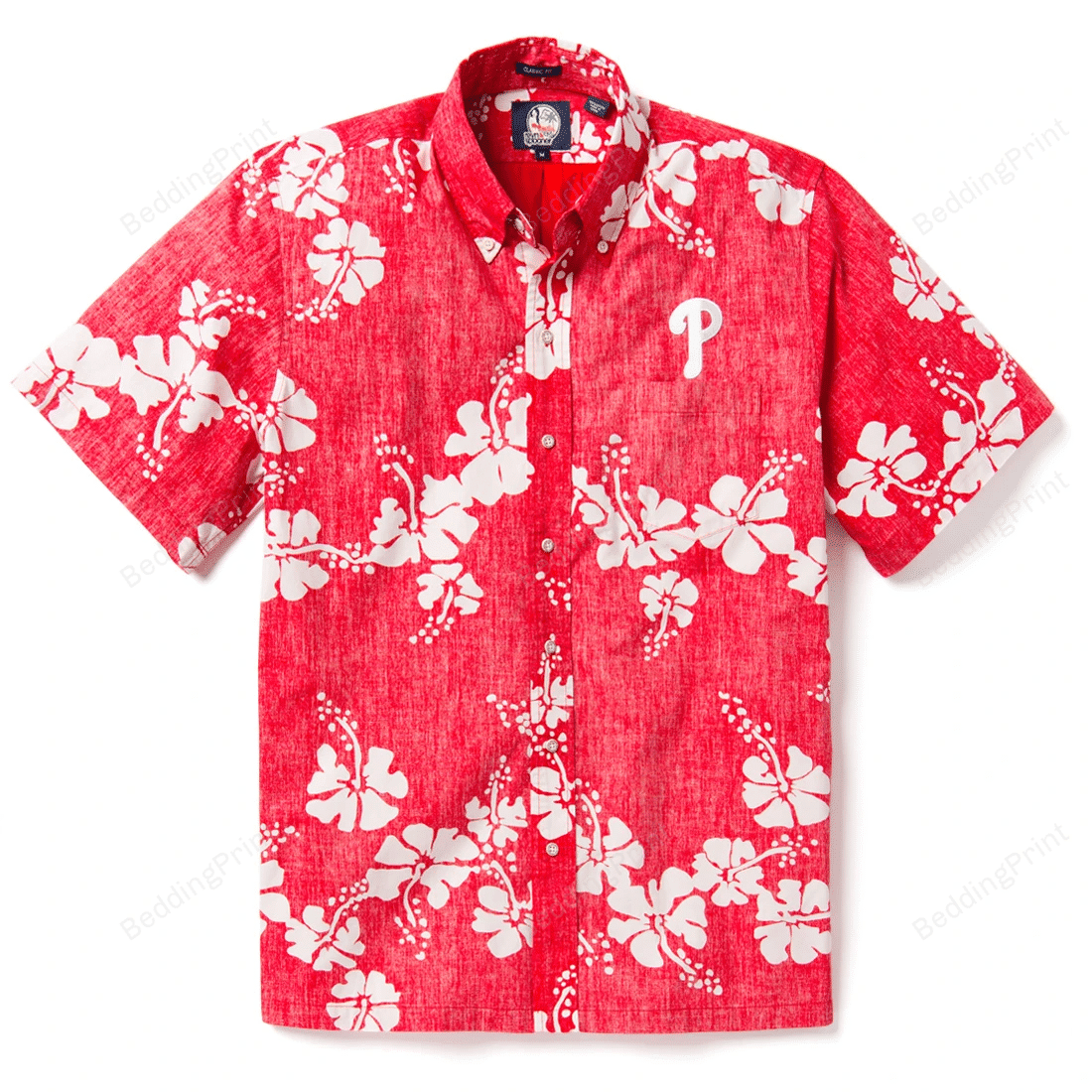 Philadelphia Phillies 50th State Hawaiian Shirt Tropical Aloha Button Up