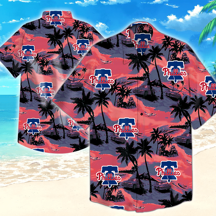 Philadelphia Phillies Mlb Hawaiian Shirt Tropical Aloha Button Up