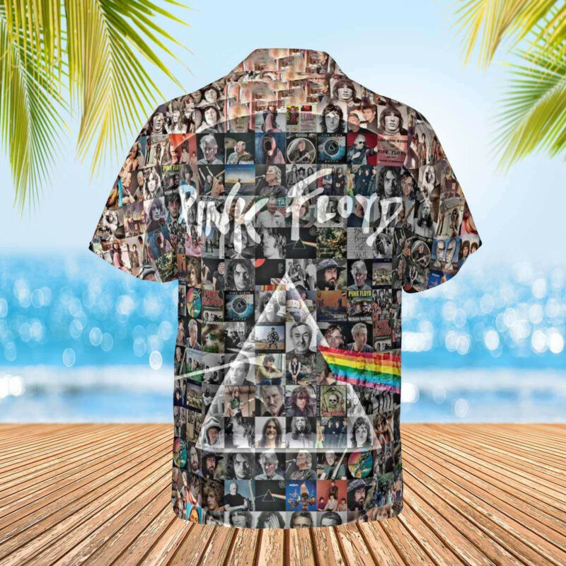 Pink Floyd Eclipse Hawaiian Shirt Tropical Aloha Button Up