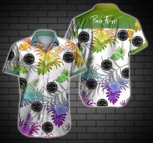 Pink Floyd Hawaiian Shirt Tropical Aloha Button Up