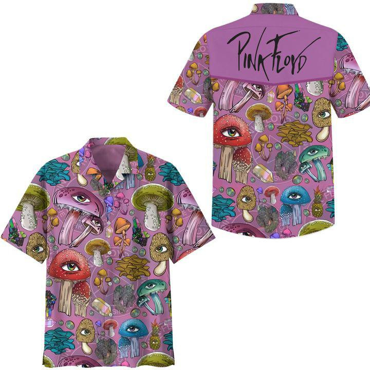 Pink Floyd Music Band Pink Floyd Logo Hawaiian Shirt Tropical Aloha Button Up