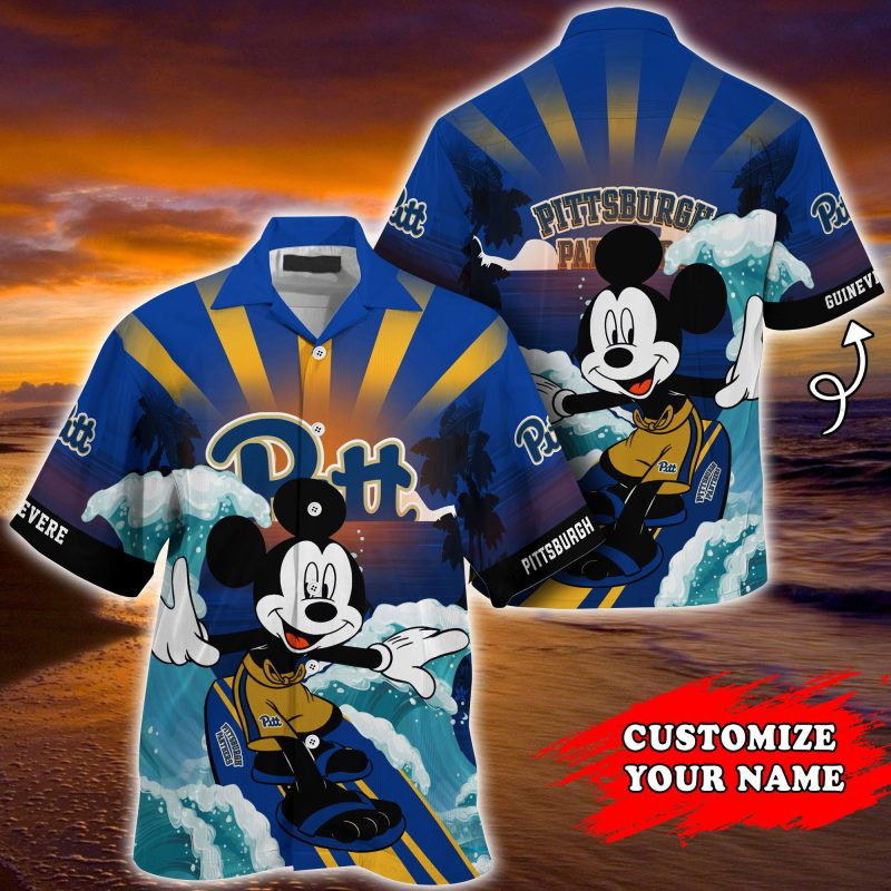 Pittsburgh Panthers Ncaa Summer Personalized Hawaiian Shirt Tropical Aloha Button Up