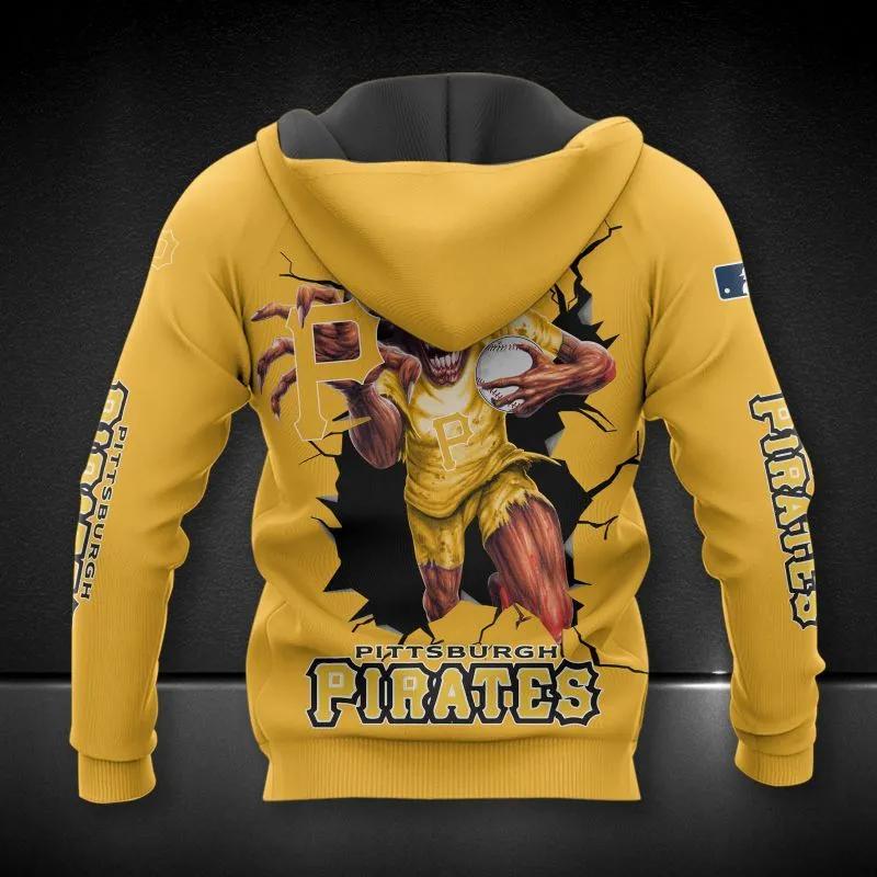 Alternative view of Pittsburgh Pirates All Over Print MLB MLB All Over Print Hoodie