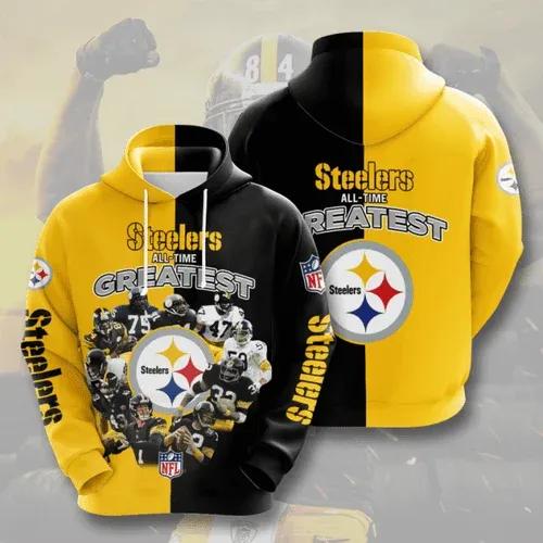 Pittsburgh Steelers All Time GreatestNFL 3D All Over Print Hoodie
