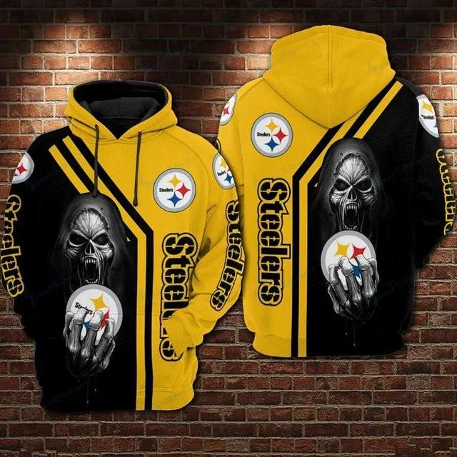 Pittsburgh Steelers Death NFL3D All Over Print Hoodie