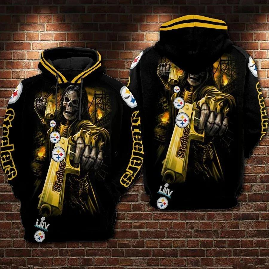 Pittsburgh Steelers GunNFL 3D All Over Print Hoodie