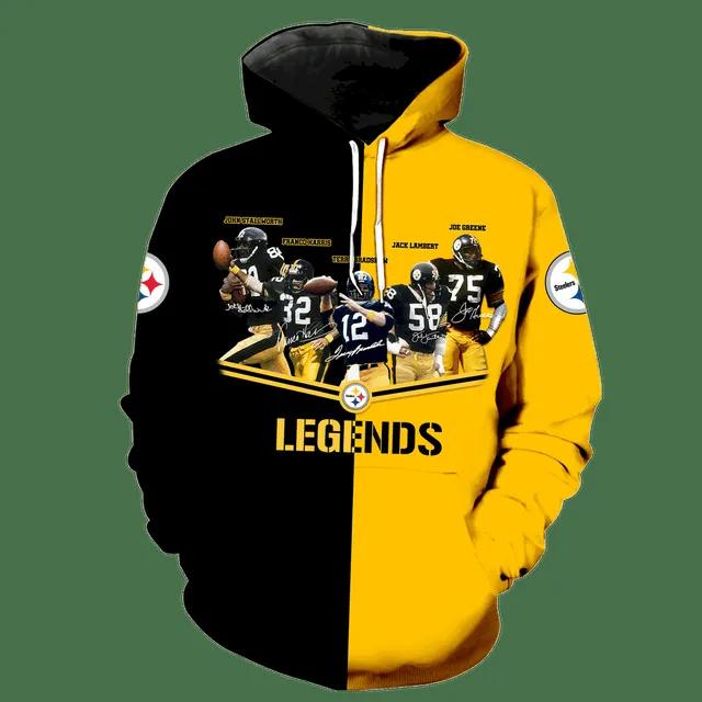 Pittsburgh Steelers Legends NFL 3D All Over Print Hoodie