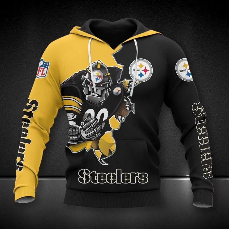 Pittsburgh Steelers Mascot NFL 3D All Over Print Hoodie