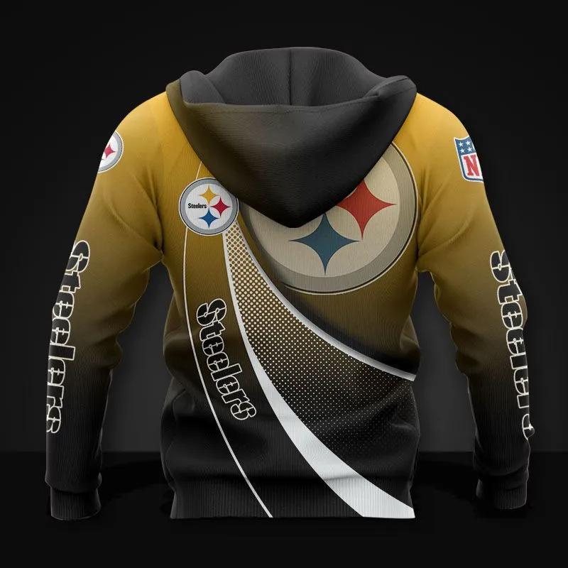 Alternative view of Pittsburgh Steelers NFL 3D All Over Print Hoodie