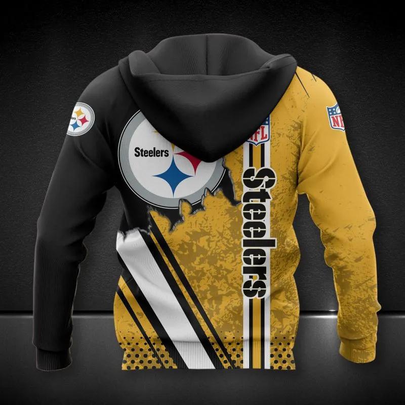 Alternative view of Pittsburgh Steelers NFL NFL 3D All Over Print Hoodie