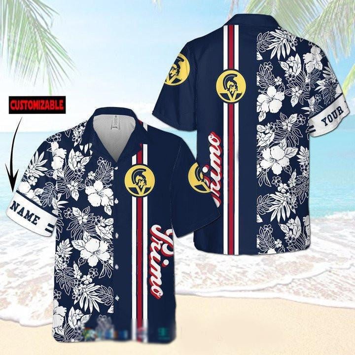 Primo Beer Personalized Hawaiian Shirt Tropical Aloha Button Up