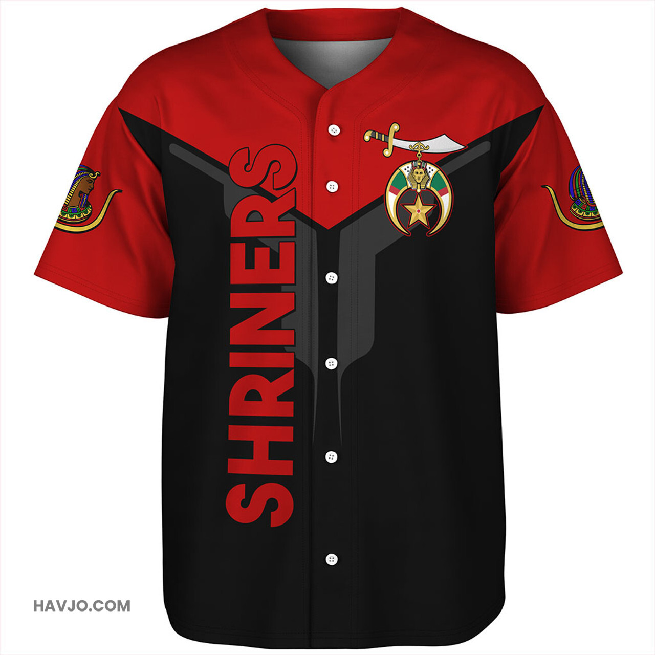 Prince Hall Shriners Drinking Style Baseball Jersey