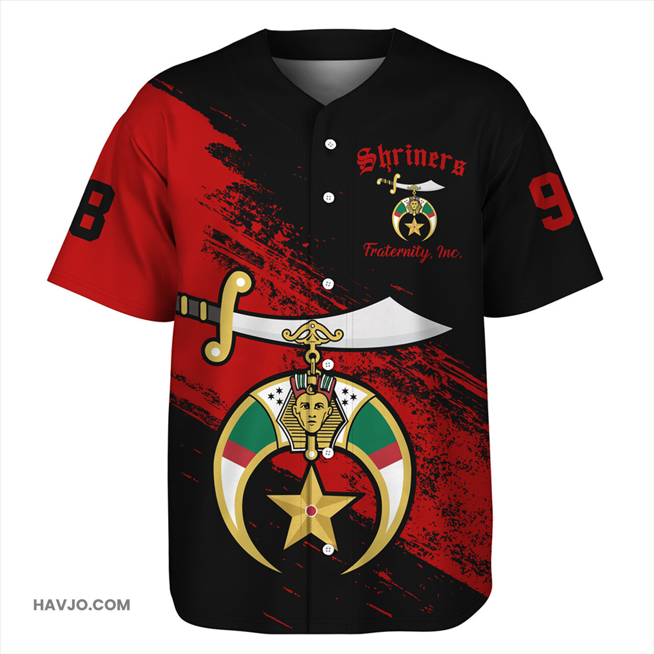 Prince Hall Shriners Special Style Baseball Jersey