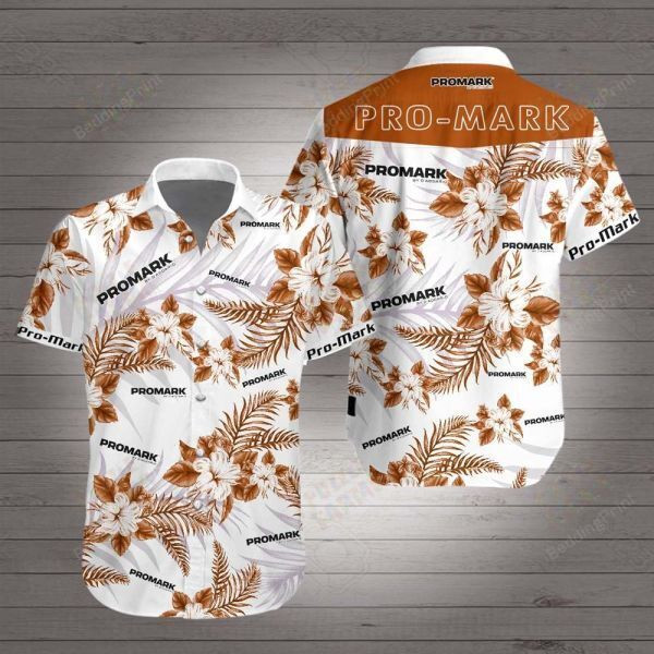 Pro Mark Hawaiian Shirt Tropical Aloha Button Up