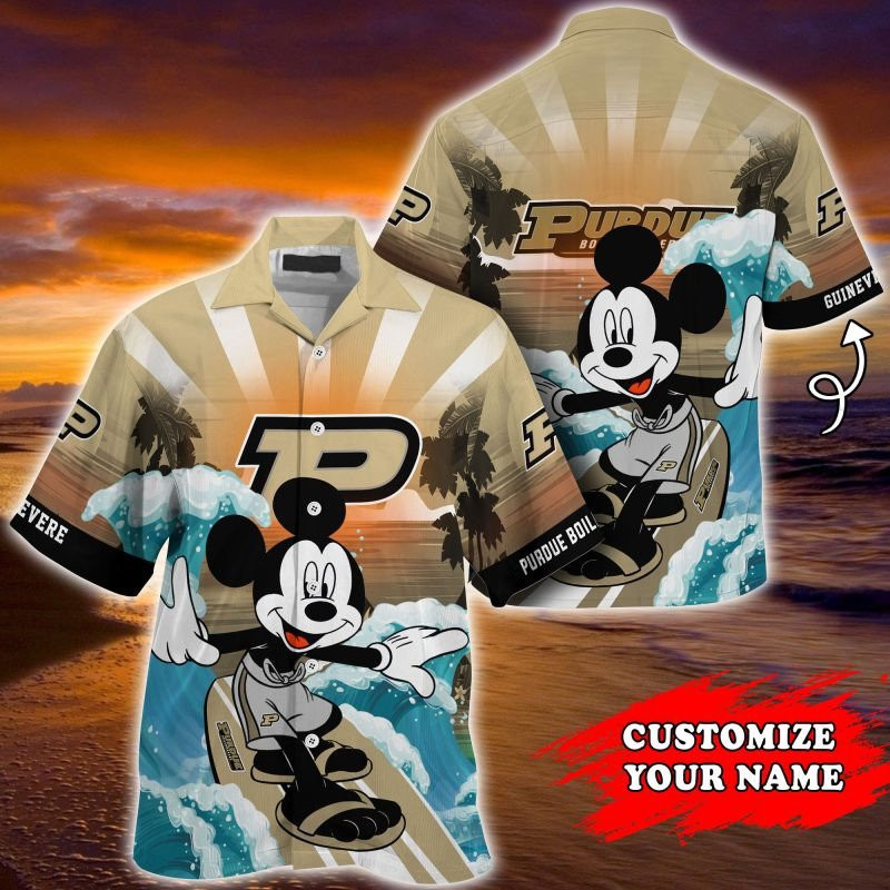 Purdue Boilermakers Ncaa Summer Personalized Hawaiian Shirt Tropical Aloha Button Up