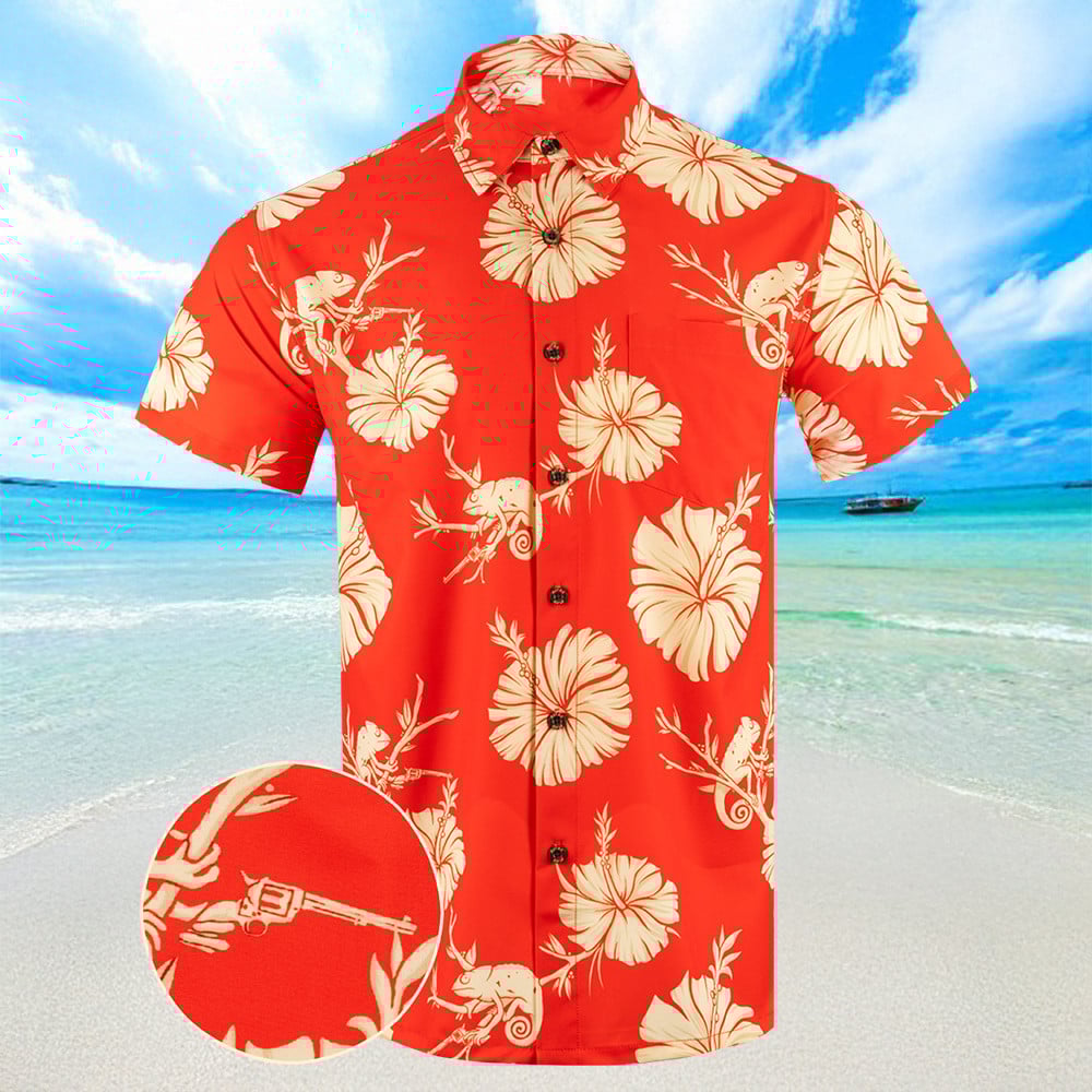 Rango Rifle Hawaiian Shirt Summer Button Ups Gifts For Boyfriend