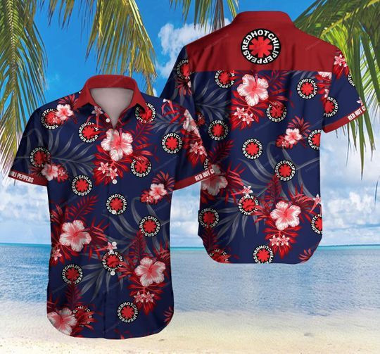 Red Hot Chili Peppers Hawaiian Ii Hawaiian Shirt Tropical Aloha Button Up