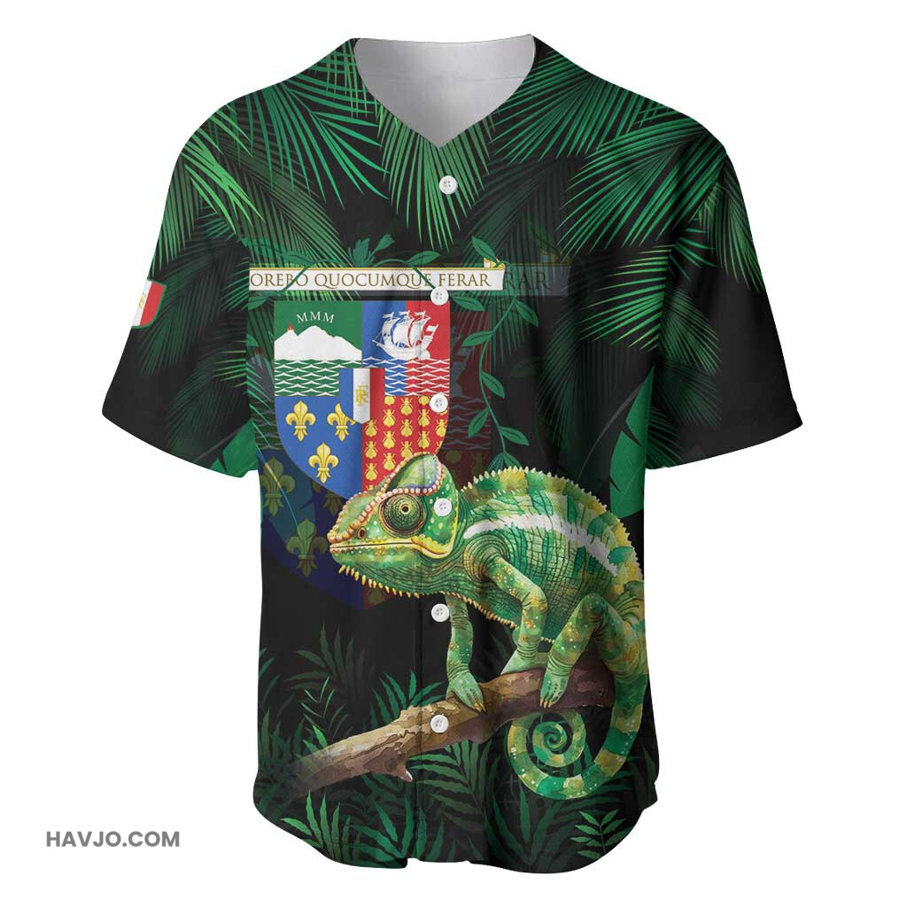 Reunion Island Furcifer Pardalis Baseball Jersey
