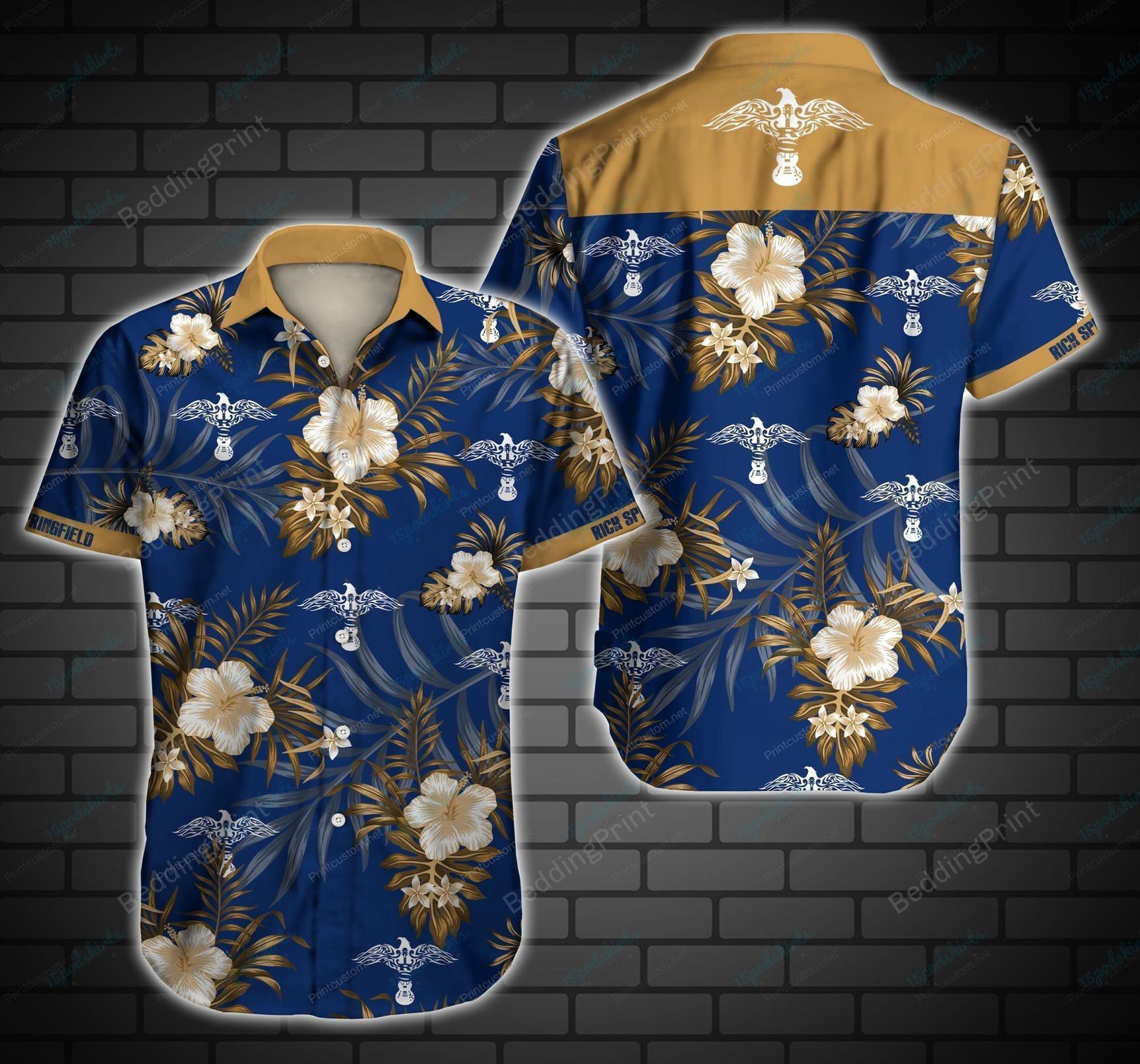 Rick Springfield Hawaiian Shirt Tropical Aloha Button Up