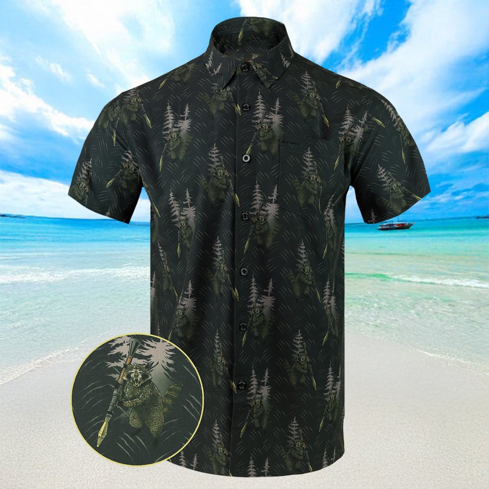 Rockoon Hawaiian Shirt Summer Button Ups Gift Ideas For Boyfriend