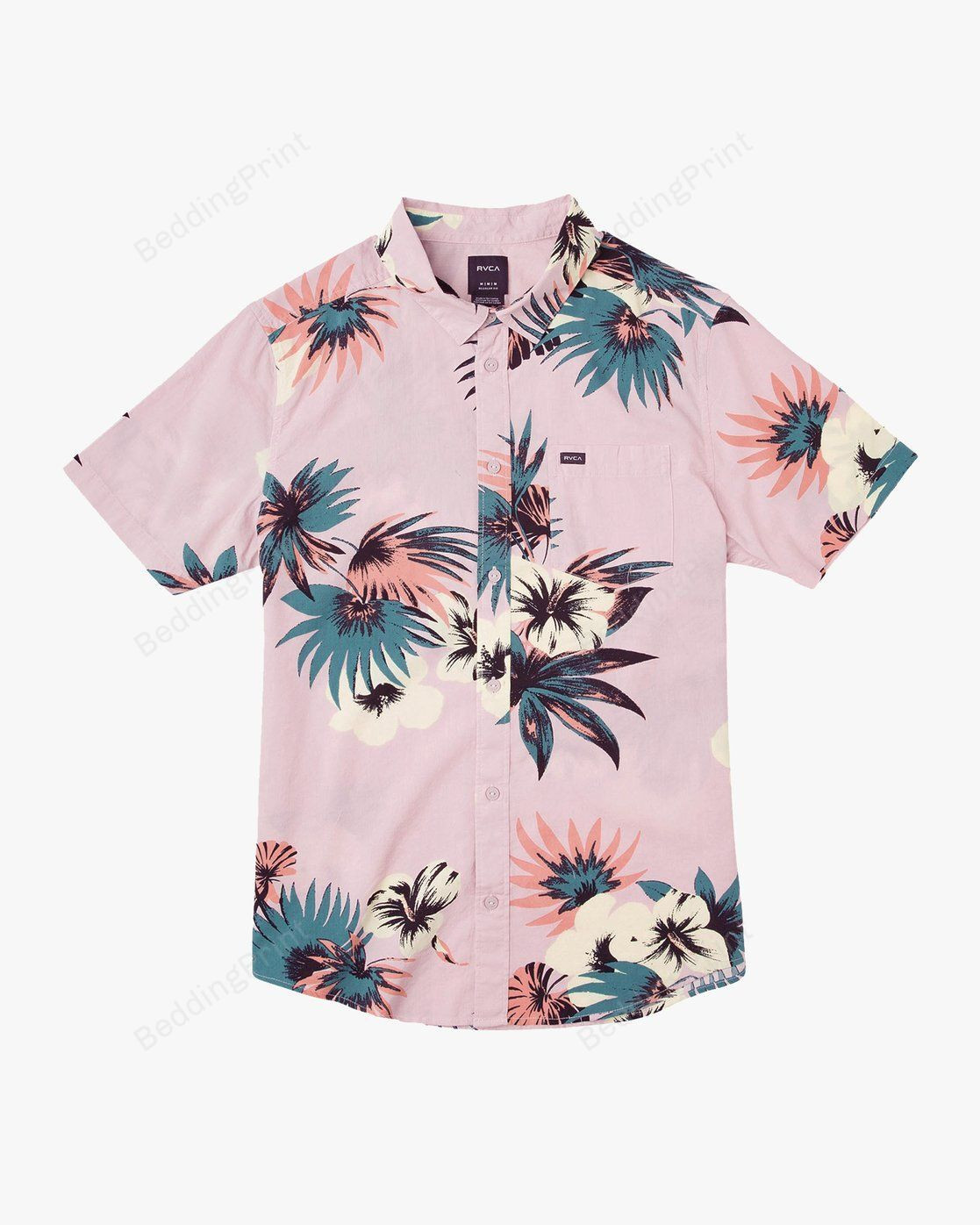 Romeo Floral Hawaiian Shirt Tropical Aloha Button Up