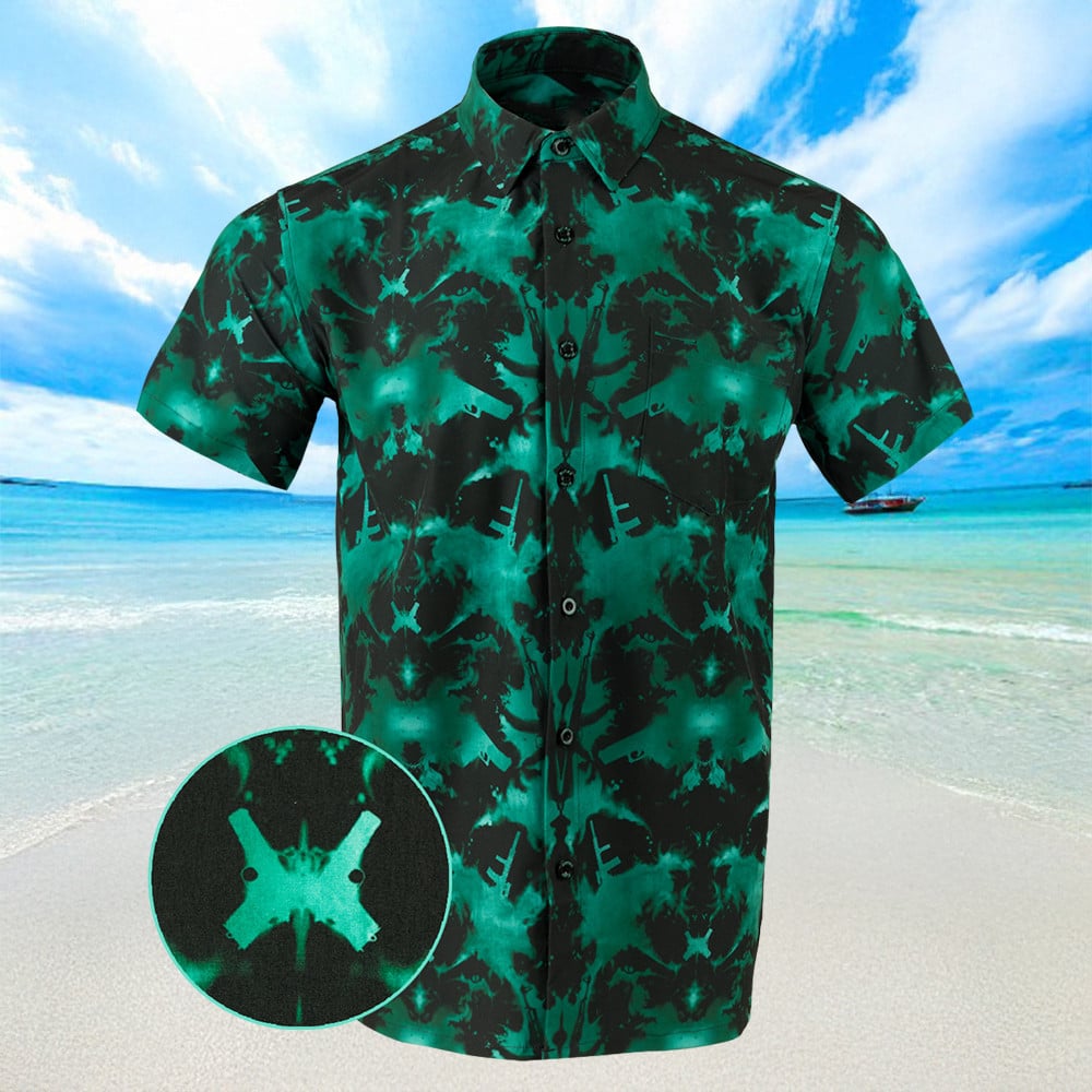 Rorschach Hawaiian Shirt Summer Button Ups Gift Ideas For Son In Law